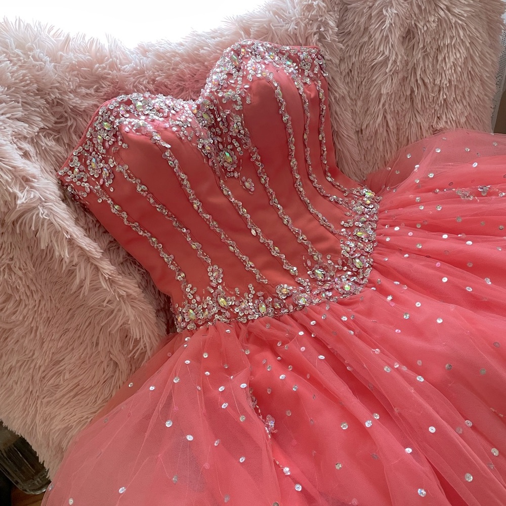 Beautiful Coral Ball Gown